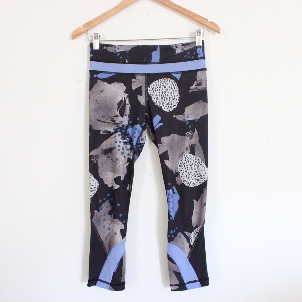 Lululemon Inspire Crop II Art Pop Black Multi Size 4 - Picture 1 of 7